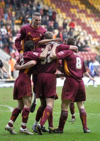 Action from Bradford City's game with Macclesfield.