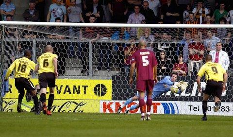 Action from Bradford City's game at Burton Albion.