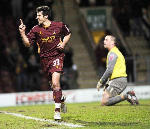 Action from Bradford City's game with Morecambe.