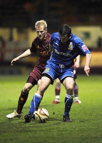 Action from Bradford City's game with Morecambe.