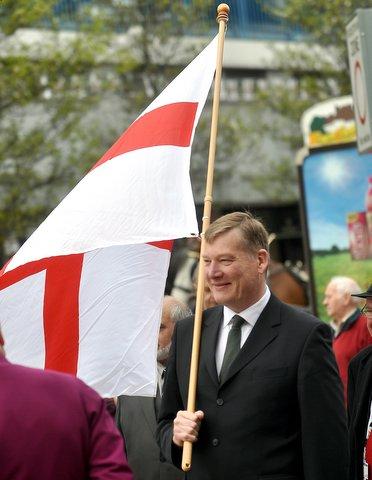 Bradford Council leader Kris Hopkins in the parade.