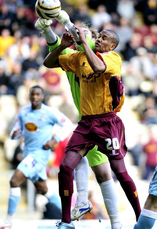 Action from Bradford City's game with Northampton.
