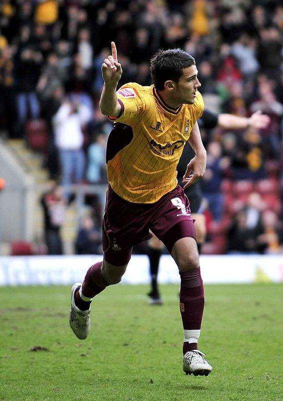 Action from Bradford City's game with Northampton.