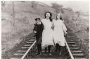Film still from The Railway Children-pictured are L-R Gary Warren,Jenny Agutter and Sally Thomsett.