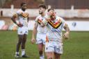 George Flanagan and Billy Jowitt were just two of the players on the receiving end of a gruelling night at Wakefield.