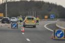 Police incident on the M621