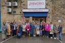 Students from The Sewing Shed in Ilkley visit Fabworks Mill Shop in Dewsbury