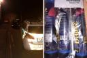 Police found laughing gas in a car in Bradford