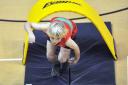 Robbie Matthews of Ilkley Harriers competing in the obstacle time trial during last year's under-11 sportshall athletics trials at the Richard Dunn Sports Centre