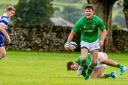 Harry Bullough, enjoying his outing at full back, makes hay for Wharfedale at Tynedale – Picture: Ro Burridge