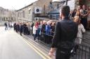 Auditionees at Baildon Club for ITV's The Voice