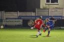 Fiona Worts scores Guiseley's only goal in their 5-1 defeat to leaders Middlesbrough – Picture: Alex Daniel