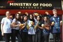 National Citizen Service teenagers from Bradford held a market stall at Oastler Market in 2016 to support the Ministry of Food