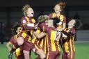 Bradford City Women’s haven’t played a league game for a month, but were 2-0 winners over Farsley in the West Riding County Cup semi-finals last Wednesday. Picture: Alex Daniel