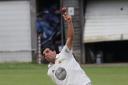 Suleman Khan took 4-21 for Onq against Keighley RZM in the Yasmin & Shaid Solicitors Cup Picture: Alex Daniel Photography