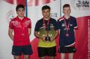 The top three from the left is James Smith (silver), Shayan Siraj and Joe Cope (bronze). Picture: Michael Loveder