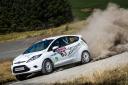 Sam Bilham, seen driving a Ford Fiesta R2 during the Nicky Grist Stages Rally, will pilot the same car in the Wales Rally GB National Picture: Stanislav Kucera