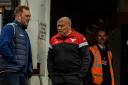 John Kear, right, wants his side to attack the busy Easter period of fixtures. Picture: Tom Pearson