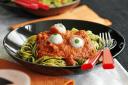 Tomato and mozzarella ‘eyeball’ pasta