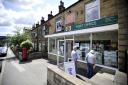 The post office in Riddlesden where the would-be robber struck mid-afternoon