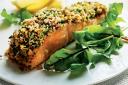 BAKED SALMON AND HERBED OMEGA CRUST