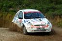 Luke Pinder goes for glory in his Ford KA this weekend