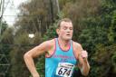 Horsforth 10K winner Shaun Dimelow on the final canal section – Picture: Tony Hazell (Horsforth Harriers)