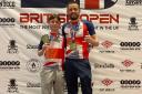 Hayden (left) and Richard (right) celebrate their victories at the British Open in Coventry