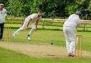 Matty Roberts (bowling) took three wickets and then scored 68 for Bingley Congs, proving instrumental in their win over title rivals Oakworth. Picture: Phil Jackson.