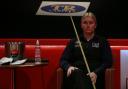 Rebecca Kenna was not impressed by the way she bowed out of the Snooker Shoot Out yesterday. Picture: Tai Chengzhe.