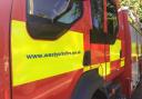 Fire crews fought a blaze in a small building at a factory in Morley.