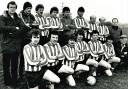 DUDLEY HILL ATHLETIC 1983: Back from left, Colin Cooke, Fred Davey, Glen Wood, John Thrippleton, Kevin Walsh, Graham Oates, Kevin Wright, Davie Wright, Norman Williams. Front: Shaun Riley, Paul Devanney, Eric Sager, John Hudson, Russell Frost, Roy Rander