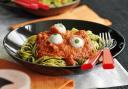 Tomato and mozzarella ‘eyeball’ pasta