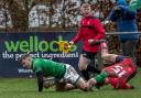 Oscar Canny scores Wharfedale's only try against Chester. Picture: Ro Burridge