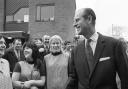 Prince Philip sharing a joke with female cleaners in 1973. Did you ever meet him? Pic: PA