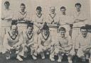 Keighley Cricket Club June 1963: Back (left to right): J.Buckman, A.Fielding, G.S.Greenwood, W.Tatton, G.Lloyd, M.Whitham/ Front: L.G.Skirrow, J.S.Wilson, J.A.Greenwood (captain), E.Harris and G.Dyson