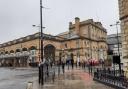 York railway station today, where many passengers found themselves stranded. Picture: Stephen Lewis