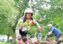 Neil Wright, of Bradford Motor Club, in action at Braisty Woods