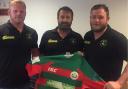 Steve Brooke, centre, has called his time at Wibsey RUFC