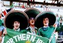 Northern Ireland fans at the World Cup in 1982. Picture: @MotherSoccerNL
