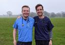 GPs Dr Rob Holt, left, and Dr Dave Thompson are running the London Marathon for Sue Ryder Manorlands hospice