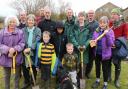Volunteers at the Oxenhope Climate Action tree planting day