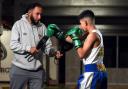 Ismael Khan and his son, Khunais, at Purge Boxing Academy