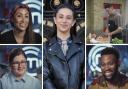 The MasterChef quarter finalists set to appear in Friday's episode, pictured at the sides, and Radha Kaushal-Bolland, a contestant turned professional chef and MasterChef judge