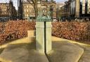 The memorial to those who died in the Bradford City fire