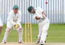 Goher Ayoub (batting) was on the attack for Haworth Road and scored 40. Picture: Thomas Gadd