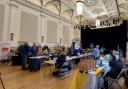 The jobs fair and information event in Skipton Town Hall prepares to get underway