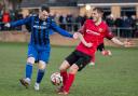 Casey Stewart (right) scored Silsden's winner on Tuesday evening. Picture: Mike Bayly