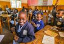 Children in the classroom at the Kenyan school which Bradford college is working with