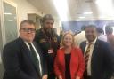 Labour's Tom Watson and Judith Cummins visited Bradford Bulls and met with chairman Jaz Athwal and co-owner Andrew Chalmers